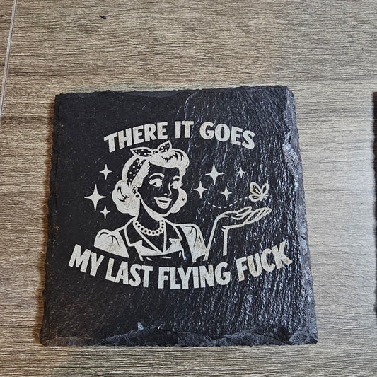 Zero F*cks Given Collection - Engraved Slate Coasters