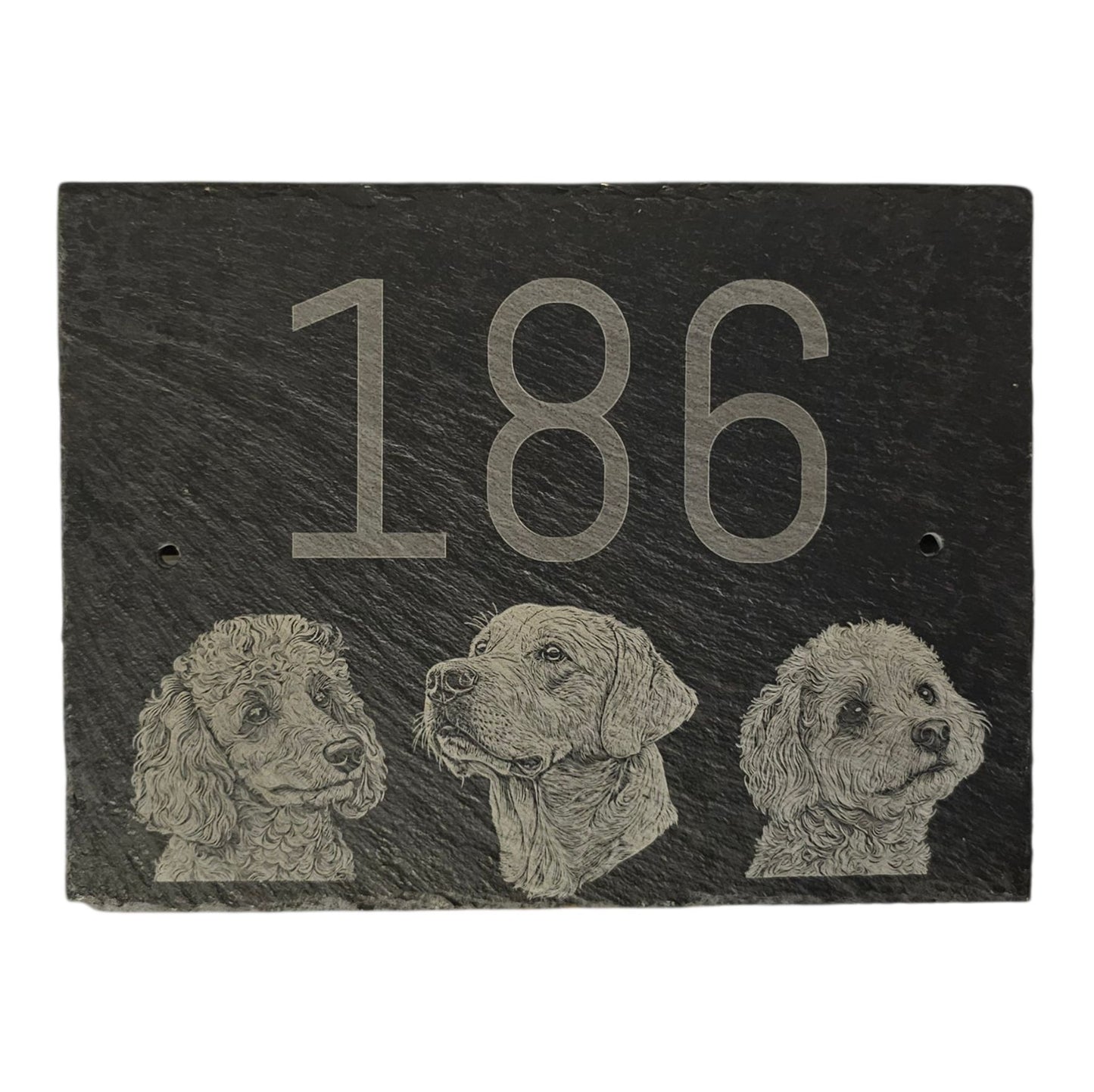 Custom Family Slate Door Plaque