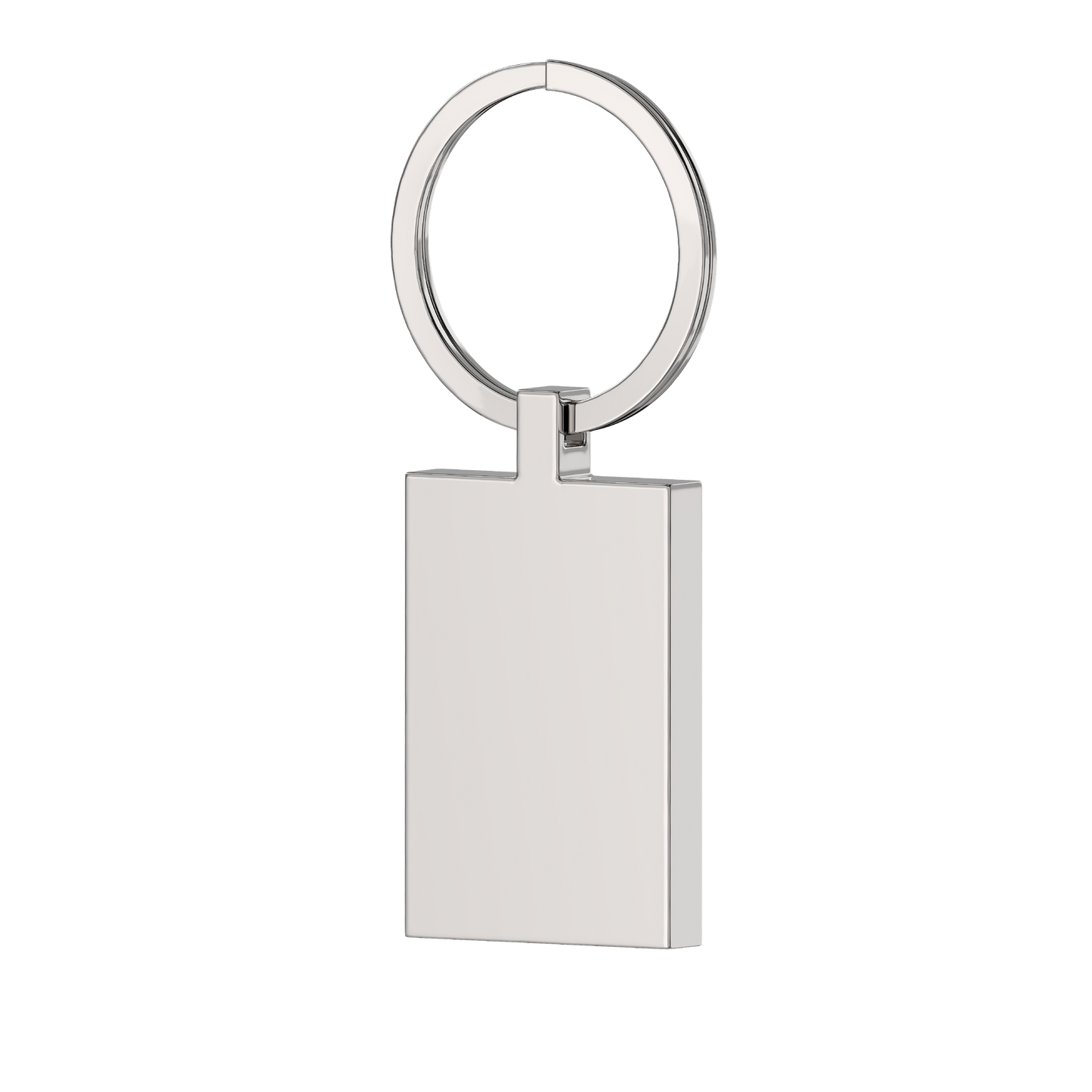 Rectangle Personalized Photo Engraved Keyring