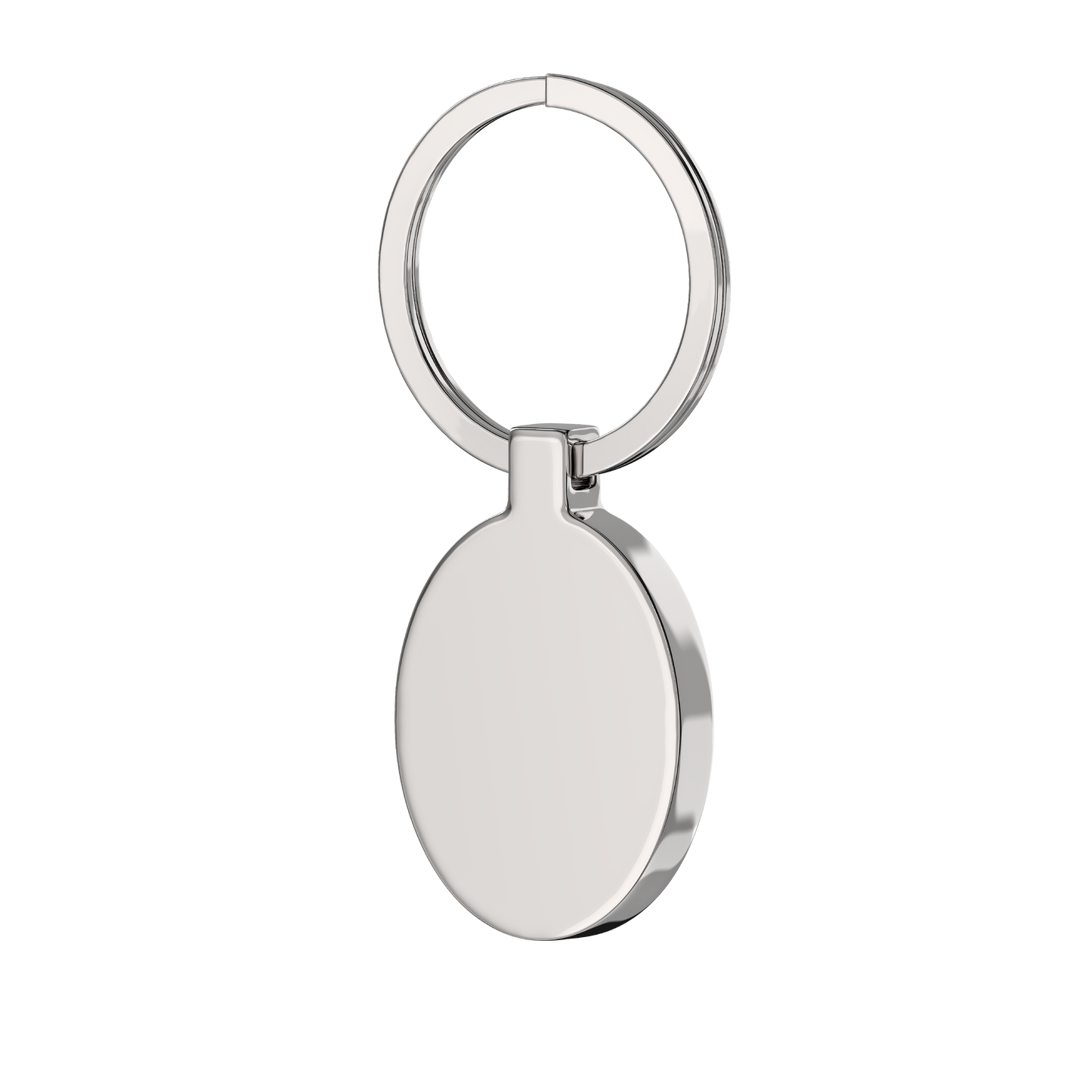 Oval Personalised Photo Engraved Keyring