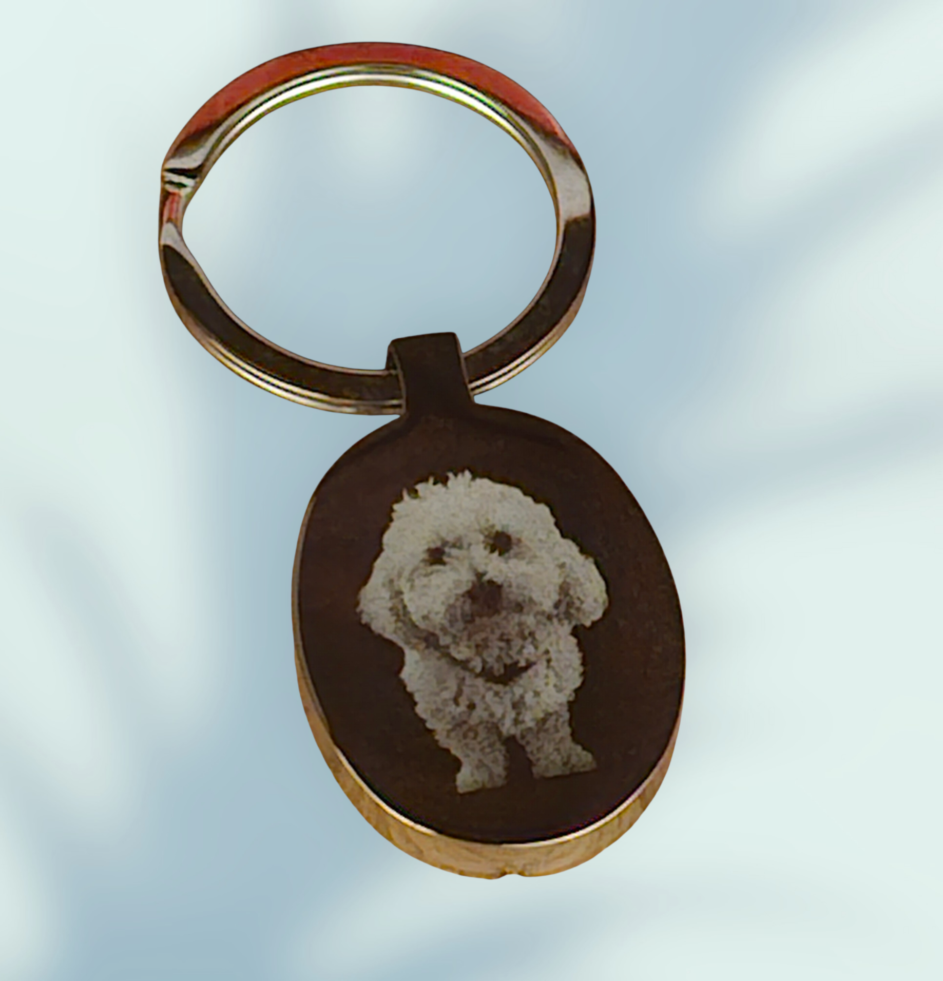 Stainless Steel Personalised Photo Engraved Key Fob - Custom Memorial Gift