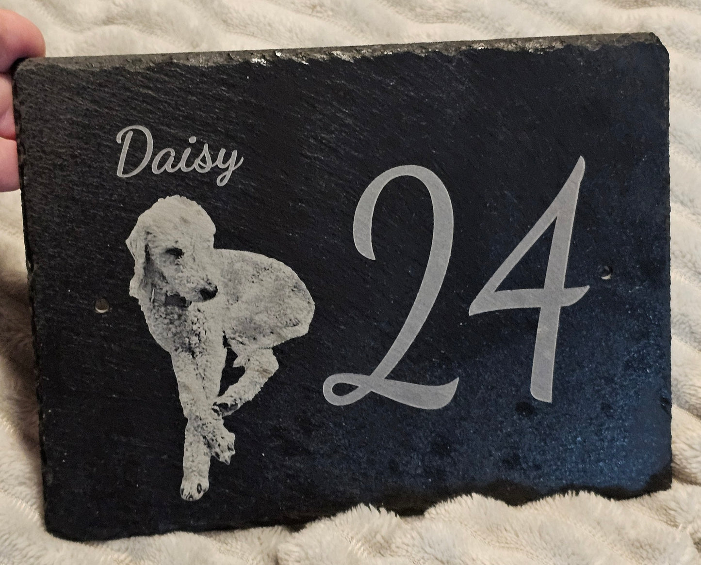 Custom Family Slate Door Plaque